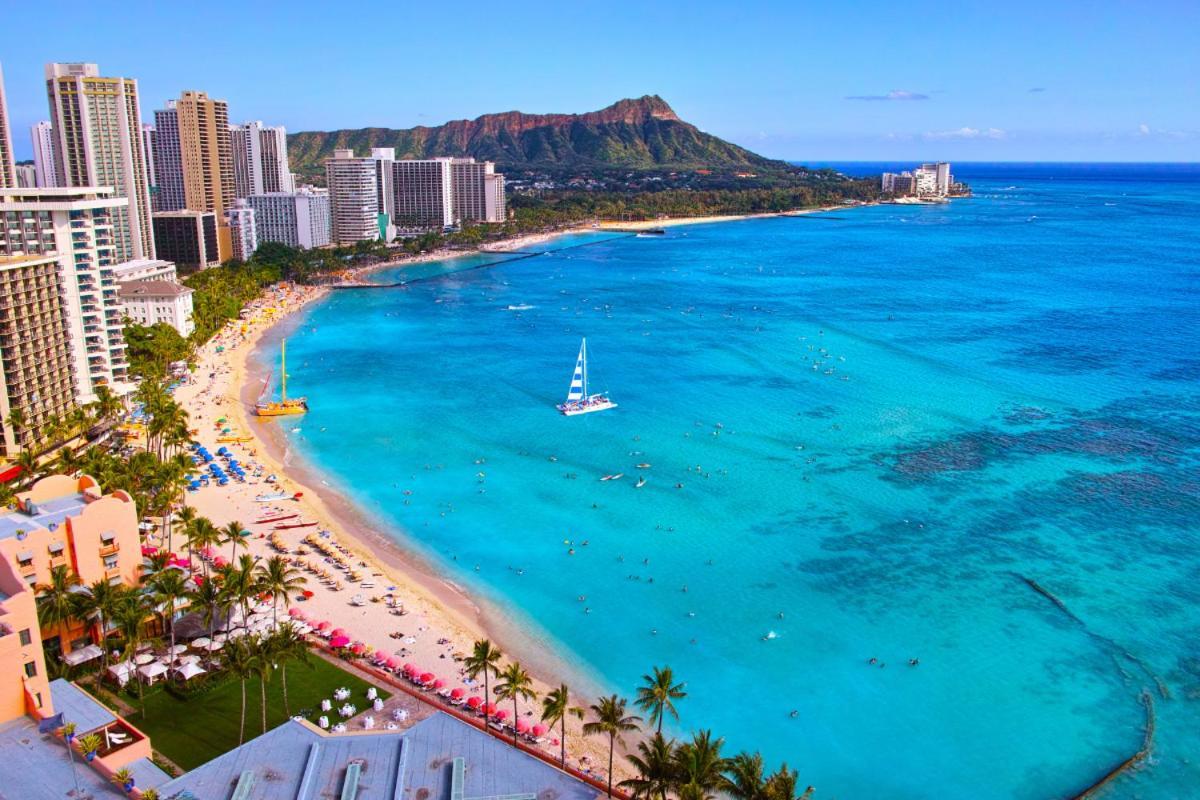 Renovated With City View At Aqua Palms Waikiki Honolulu Exterior foto