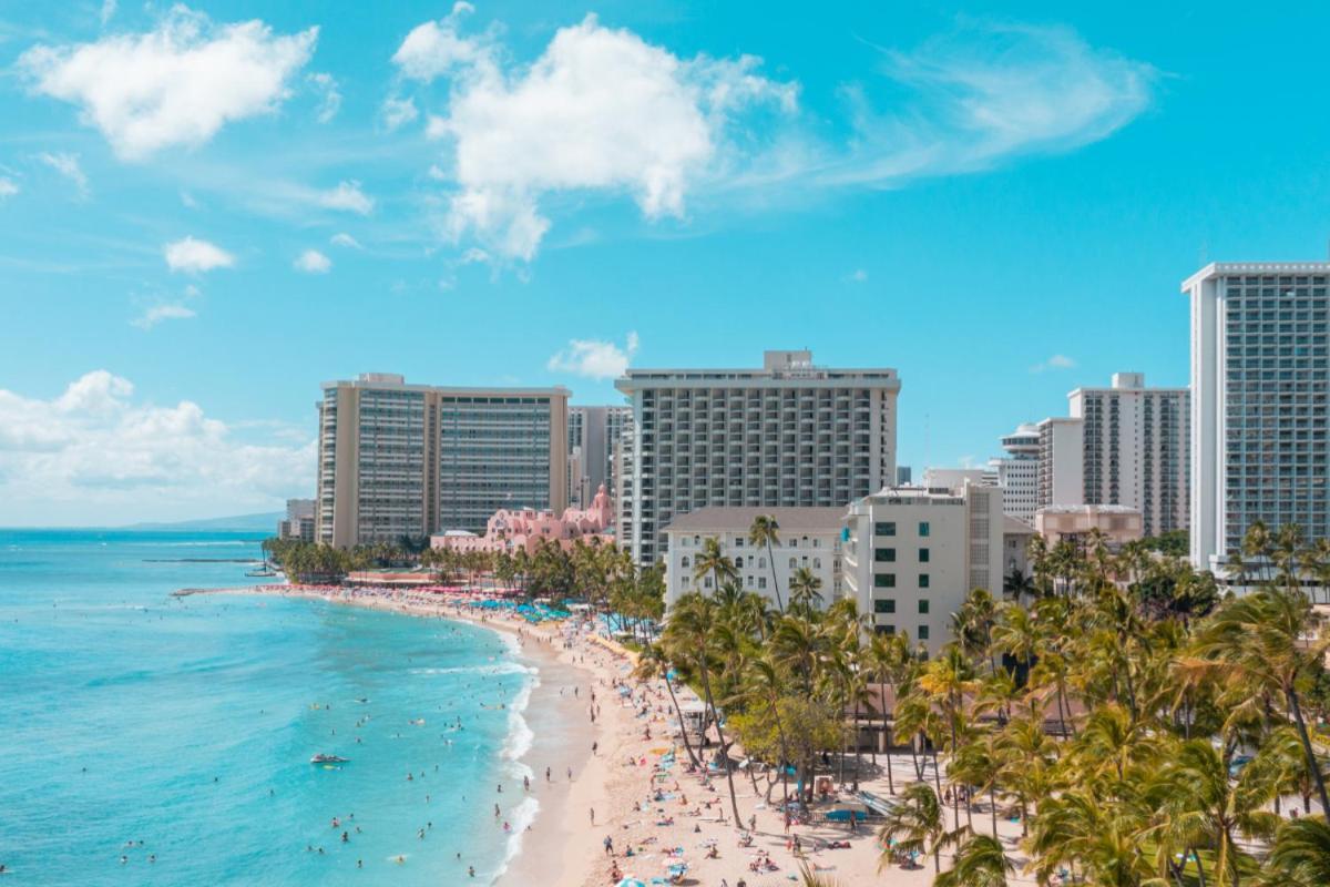 Renovated With City View At Aqua Palms Waikiki Honolulu Exterior foto
