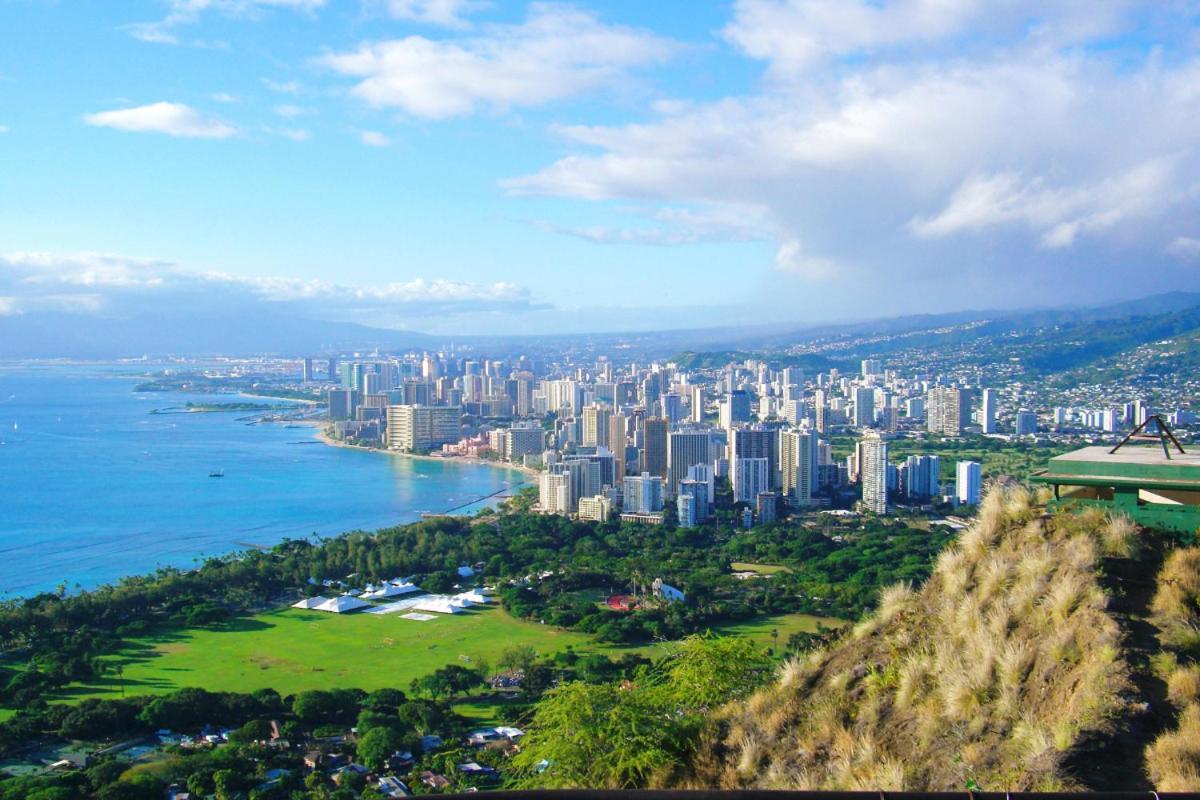 Renovated With City View At Aqua Palms Waikiki Honolulu Exterior foto